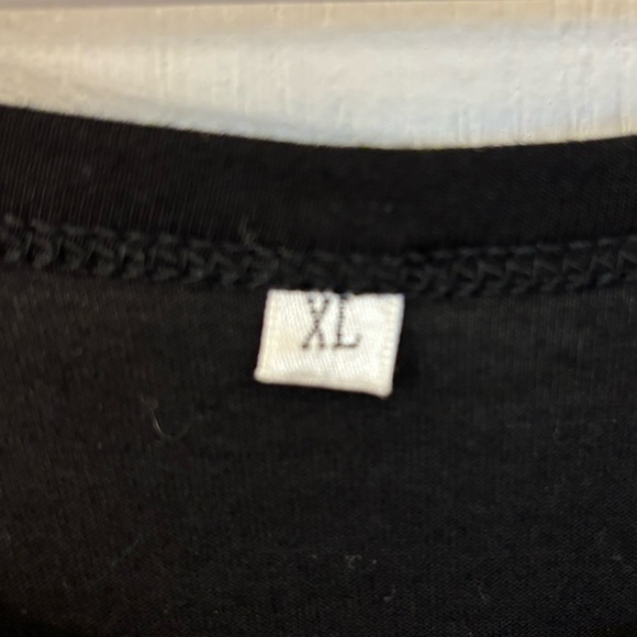 Women’s Unbranded Long, Solid Black SS Dress Size XL - Picture 2 of 3